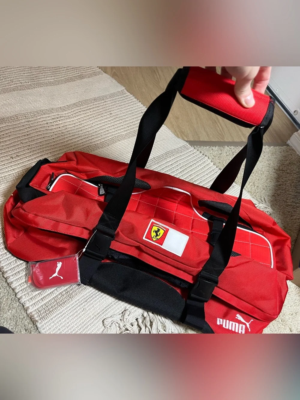 PUMA x Scuderia Ferrari red duffel/gym/travel